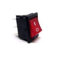 6A 250V AC DPDT ON-ON Rocker Switch with Light- 2 Pcs