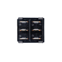 6A 250V AC DPDT ON-ON Rocker Switch with Light- 2 Pcs