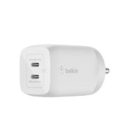 Belkin 65W GaN Dual Type C PD 3.0 Fast Charger with Pps Technology ? White