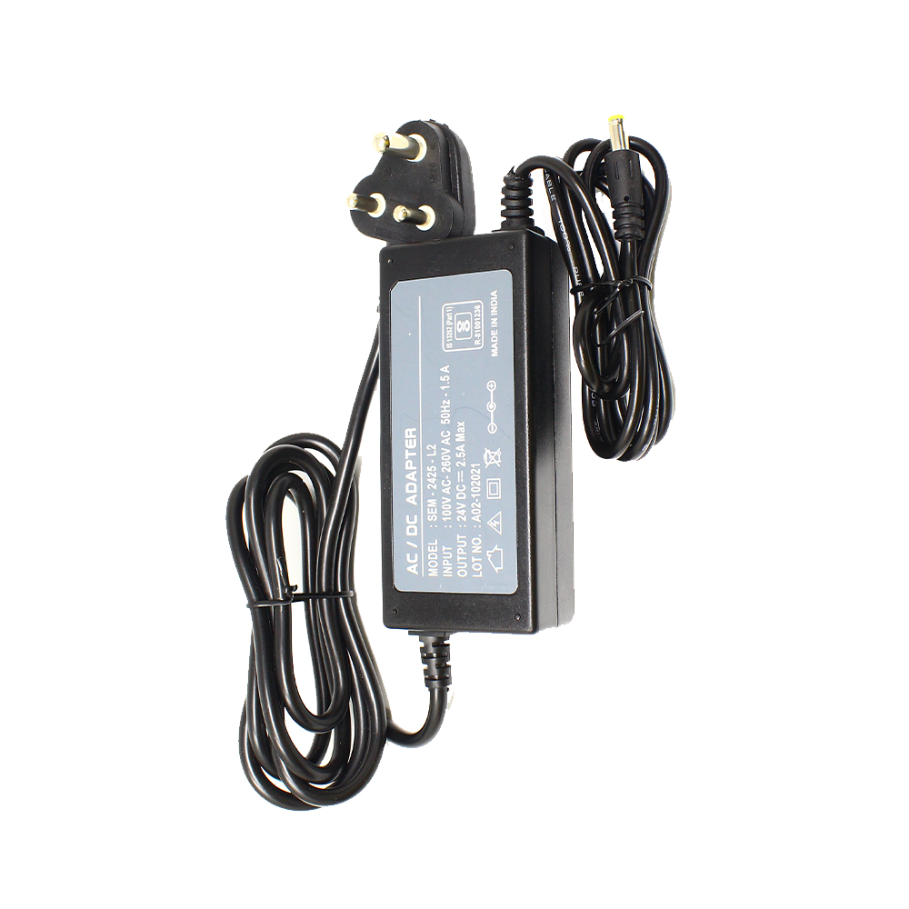 (SPIDER Automation) 24V 2.5A 60W Regulated SMPS Power Supply Adapter | 5.5 x 2.5mm DC Barrel Plug - Image 4
