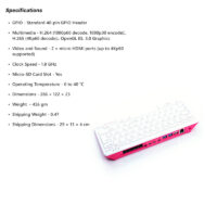 Official Raspberry Pi 400 Personal Computer -US Layout (Unit Only)