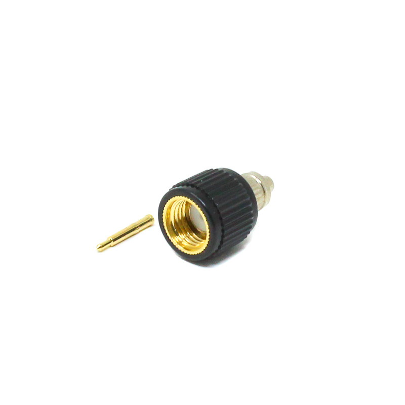 SMA Male Straight Connector | 50Ω | Cable Mount | Black Plastic Housing | Solder Type for RF Assemblies - Image 3