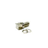 90 Degree F Type Connector Female Bulkhead For PCB Mount