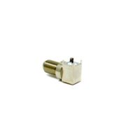 90 Degree F Type Connector Female Bulkhead For PCB Mount
