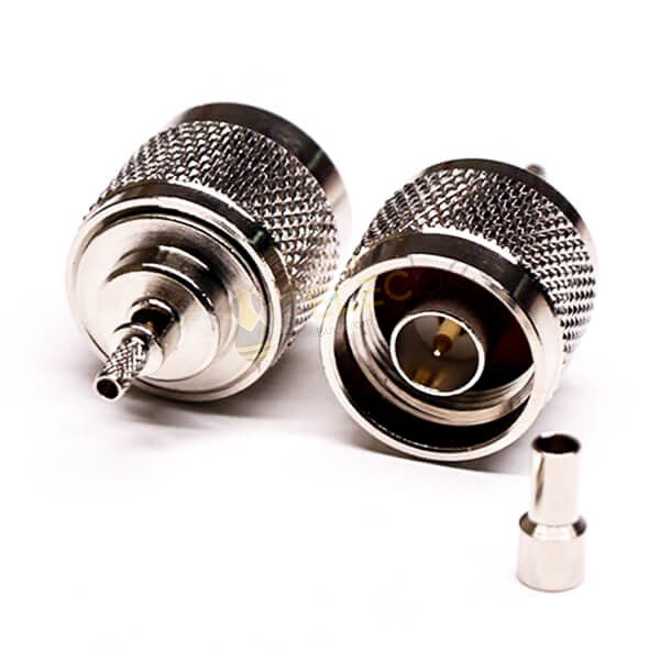 N-Type Male RF Coaxial Connector | Straight 180° Crimp Type | 50Ω Cable Mount - Image 4