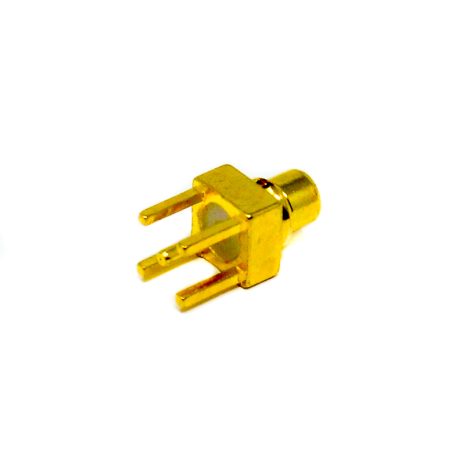 MCX Male Connector | Straight | Through-Hole PCB Mount | Gold-Plated | 50Ω - Image 2