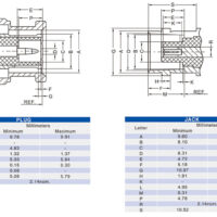 Micro BNC Connector Panel Mount Straight Female For PCB Mount