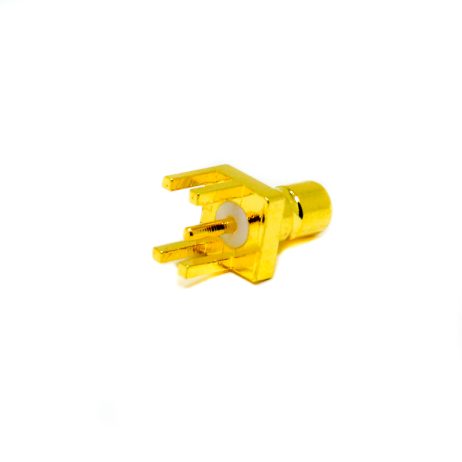 SMB Male Straight Connector | Edge PCB Mount | 50Ω/75Ω | Gold-Plated | Precision RF Interface - Image 2