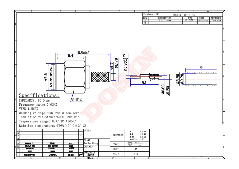 SMA Male Straight Crimp Connector | 50Ω | Gold-Plated | Precision RF Plug - Image 4