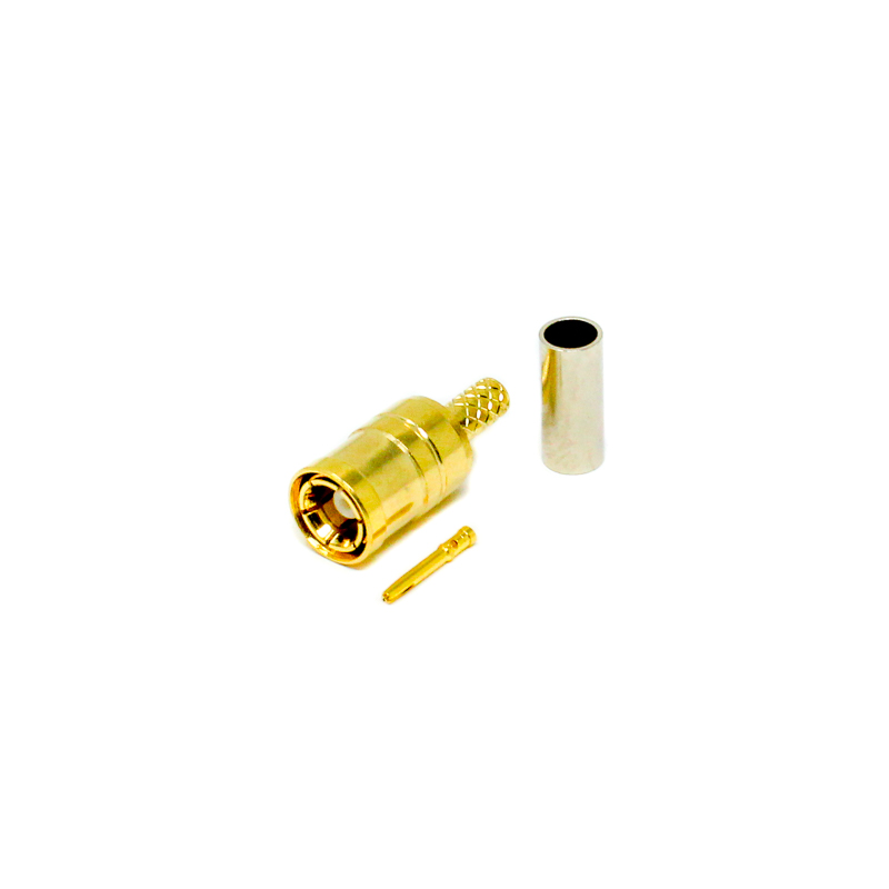 SMB Male Straight Crimp Connector | 50Ω | Cable Mount | Professional RF Plug - Image 3