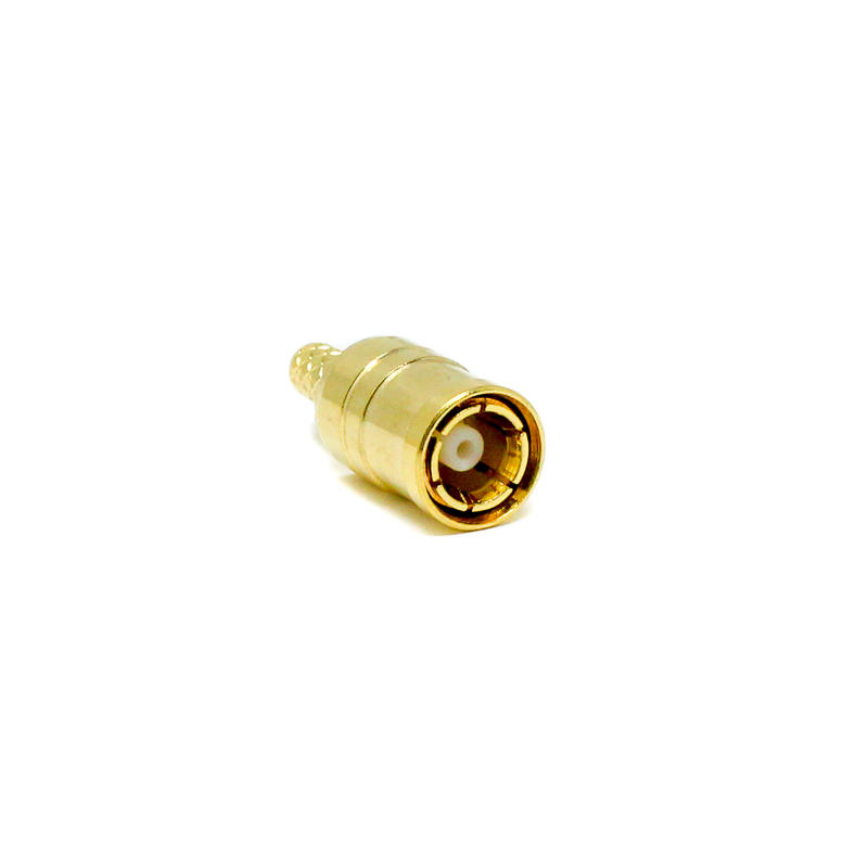 SMB Male Straight Crimp Connector | 50Ω | Cable Mount | Professional RF Plug