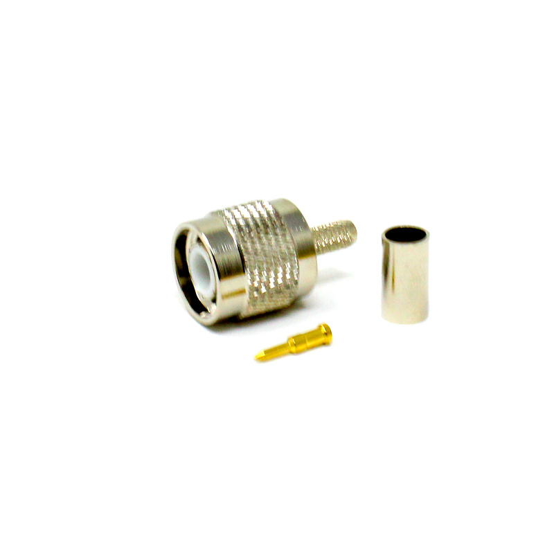 TNC Male Straight Connector | Cable Mount | Crimp/Solder Termination | 50Ω - Image 2