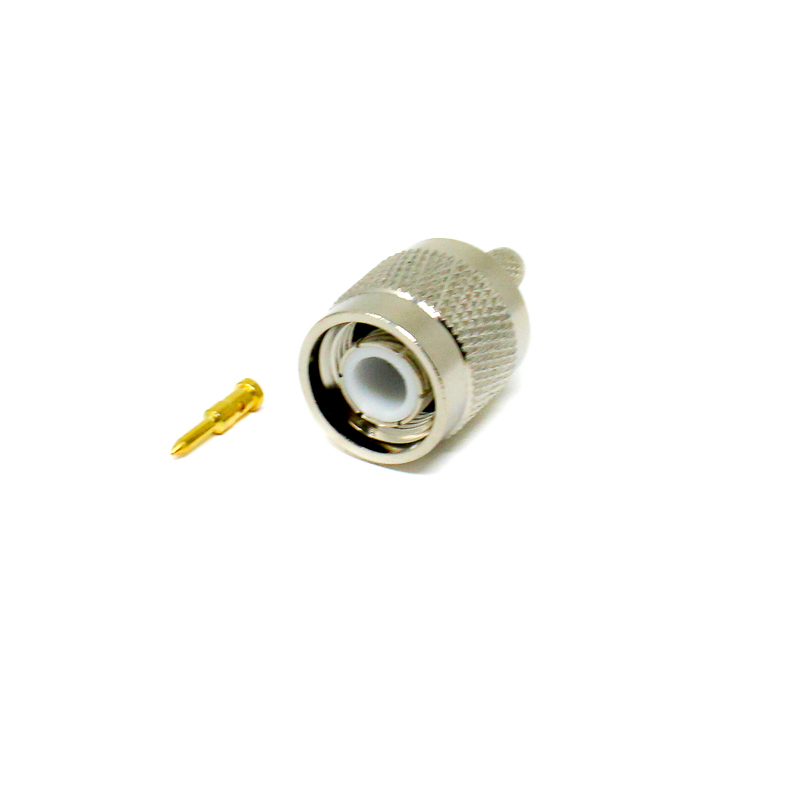 TNC Male Straight Connector | Cable Mount | Crimp/Solder Termination | 50Ω - Image 4