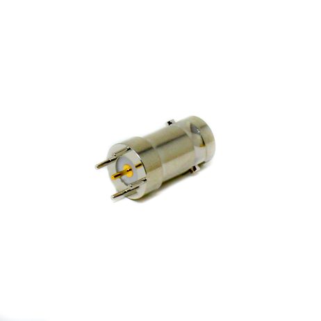 BNC Female Straight Receptacle | PCB Mount | Nickel-Plated Zinc Alloy | 50Ω | Professional RF Connector - Image 2