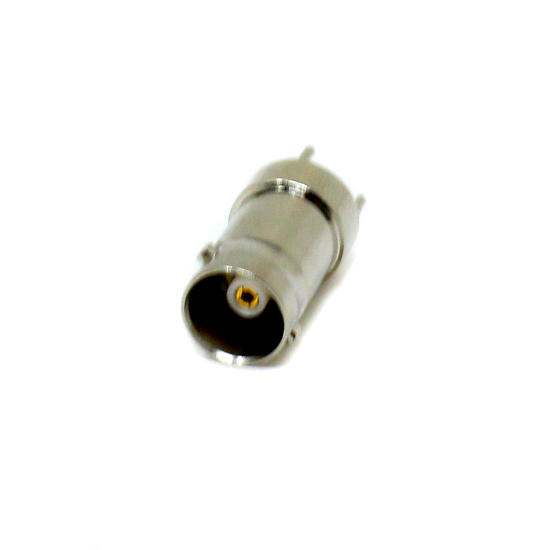 BNC Female Straight Receptacle | PCB Mount | Nickel-Plated Zinc Alloy | 50Ω | Professional RF Connector