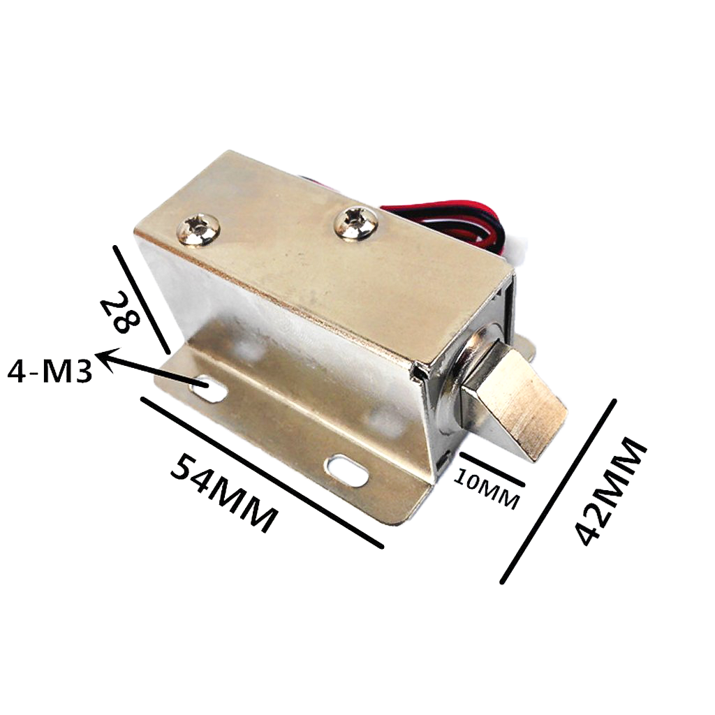 DC 12V Cabinet Door Lock Electric Lock Assembly Solenoid - Image 5