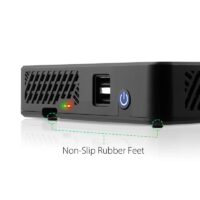 DeskPi Lite for Raspberry Pi 4, With Power Button/ Heatsink with PWM Fan/ Dual Full-Size HDMI