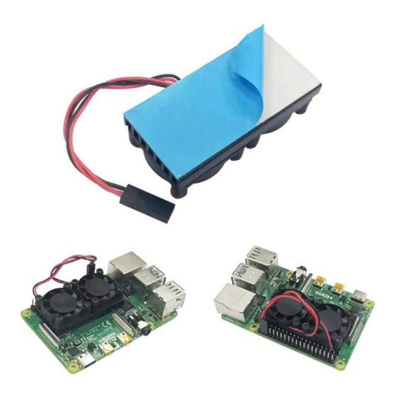 Double Fans Radiator for Raspberry Pi 3B+/4B - Image 5