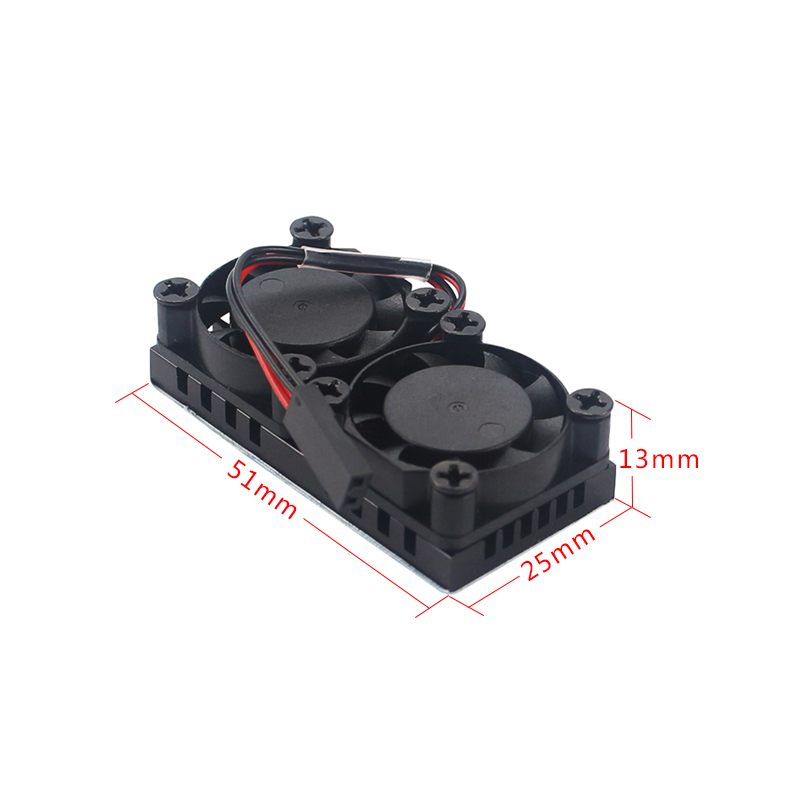 Double Fans Radiator for Raspberry Pi 3B+/4B - Image 2