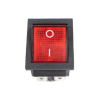 High voltage KCD4 Red 250V 16A DPST ON-OFF 4 Pin Rocker Switch