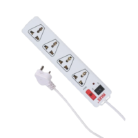 Hilex 4 socket 3 Pin Extension cord with fuse light 2.7m ? HEPL-6671