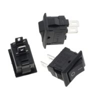 KCD11 AC 250V 3A 2 Pin SPST Snap in Mini Boat Rocker Switch (Pack of 10)