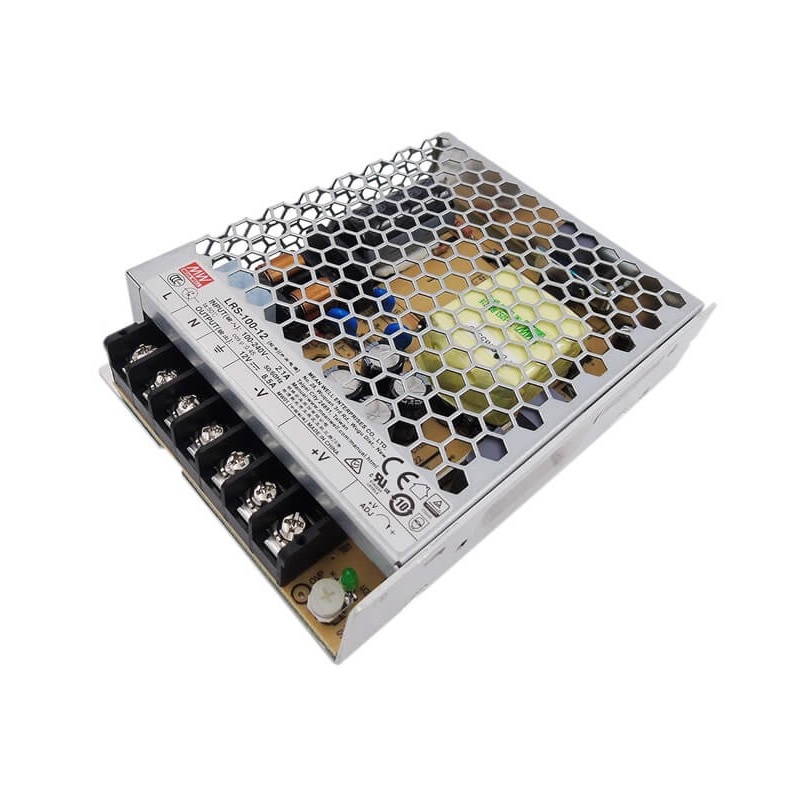 Mean Well LRS-100-12 102W AC/DC Enclosed Switching Power Supply 12V 8.5A SMPS Universal Input Industrial Power Converter