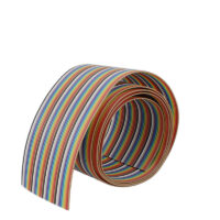 24AWG Pure Copper 40pin Dupont Wire Flexible Rainbow Color Flat Ribbon Cable ? 1 Meter