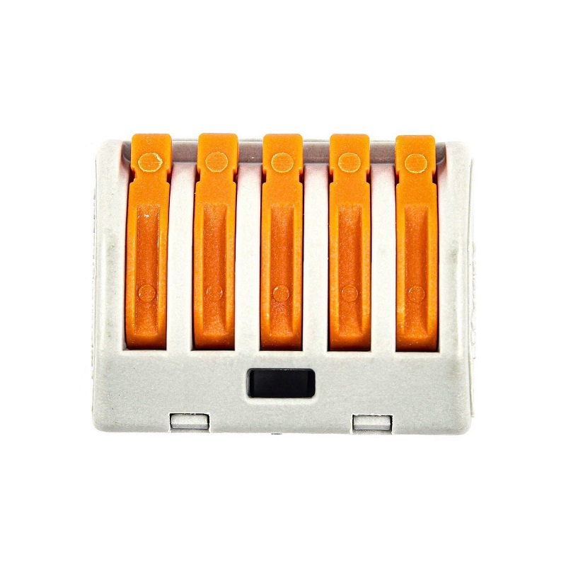 PCT-215 5-Pole Spring Lever Wire Connector Terminal Block for 0.08–4.0mm² Cables - Image 3
