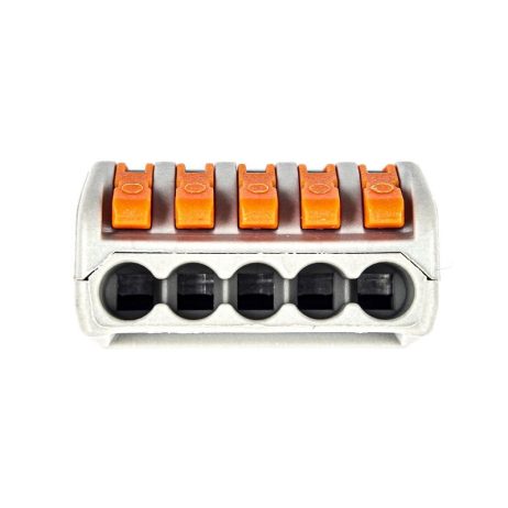 PCT-215 5-Pole Spring Lever Wire Connector Terminal Block for 0.08–4.0mm² Cables - Image 4