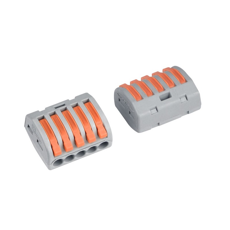 PCT-215 5-Pole Spring Lever Wire Connector Terminal Block for 0.08–4.0mm² Cables - Image 6