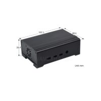 DIN Rail Aluminum Case for Raspberry Pi 4 with Cooling Fan and Heatsinks
