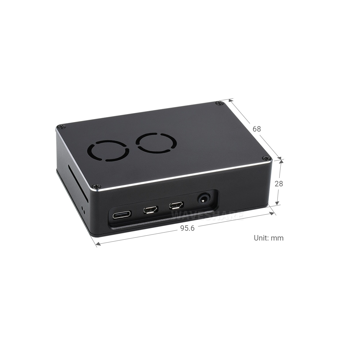 Dual Fan Case for Raspberry Pi 4 Dull-Polish Surface - Image 4