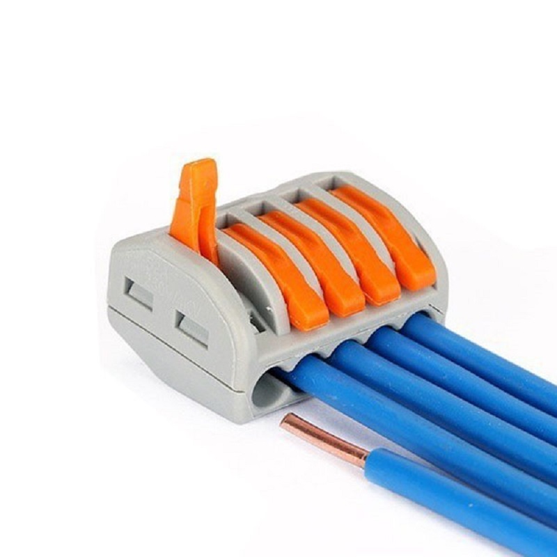 PCT-215 5-Pole Spring Lever Wire Connector Terminal Block for 0.08–4.0mm² Cables - Image 7