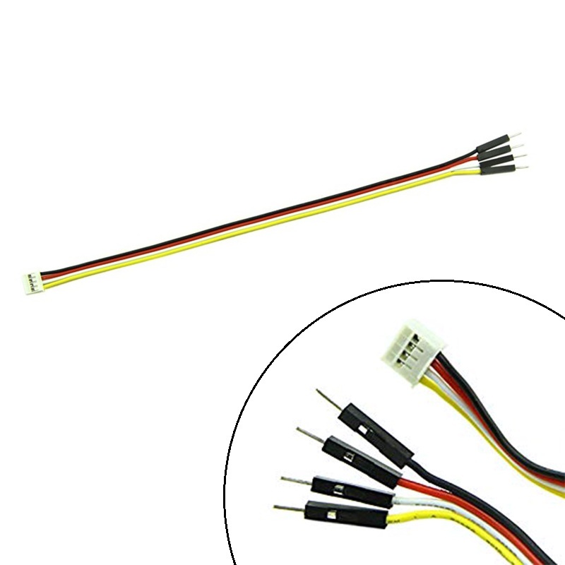 Seeed Studio Grove 4-Pin Male Jumper to Grove 4-Pin Conversion Cable | 20 cm (Pack of 5)