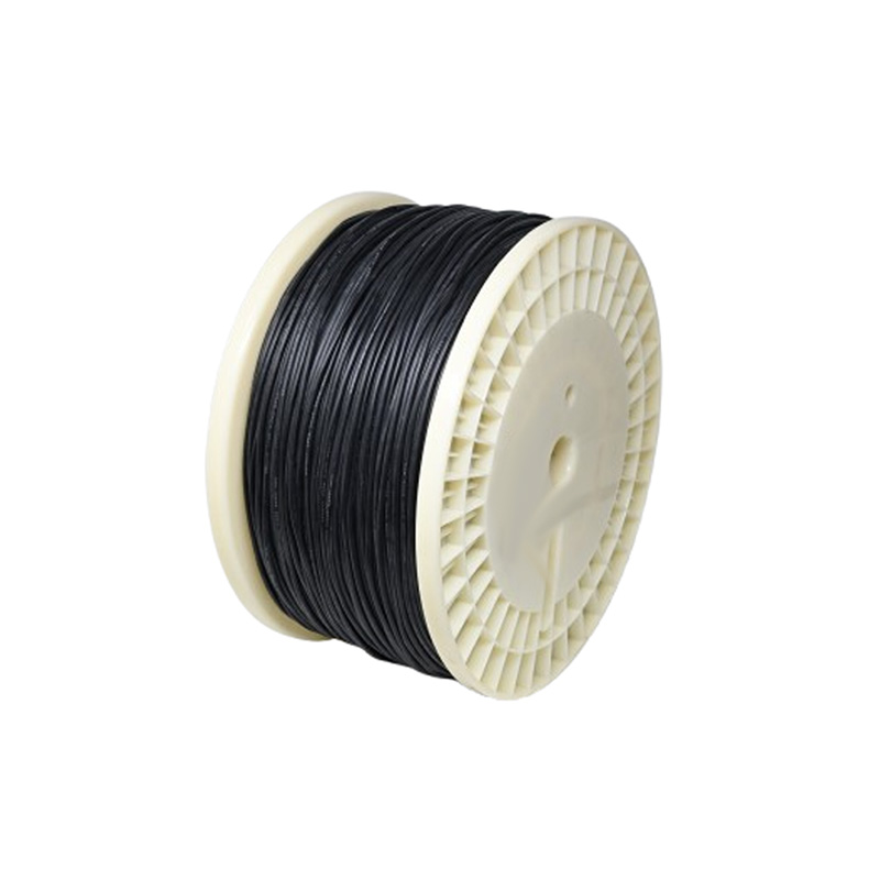 26 AWG Single-Core High-Temperature FEP Teflon Hookup Wire (Black / 2500 Meter Spool) | Stranded Tinned Copper 600V Aerospace & Industrial Control Wire
