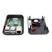 Raspberry Pi 4 Black Compact ABS Case
