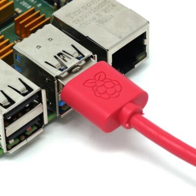 Buy Online Raspberry Pi Official USB A Male to Micro USB 5p male,1m red ...