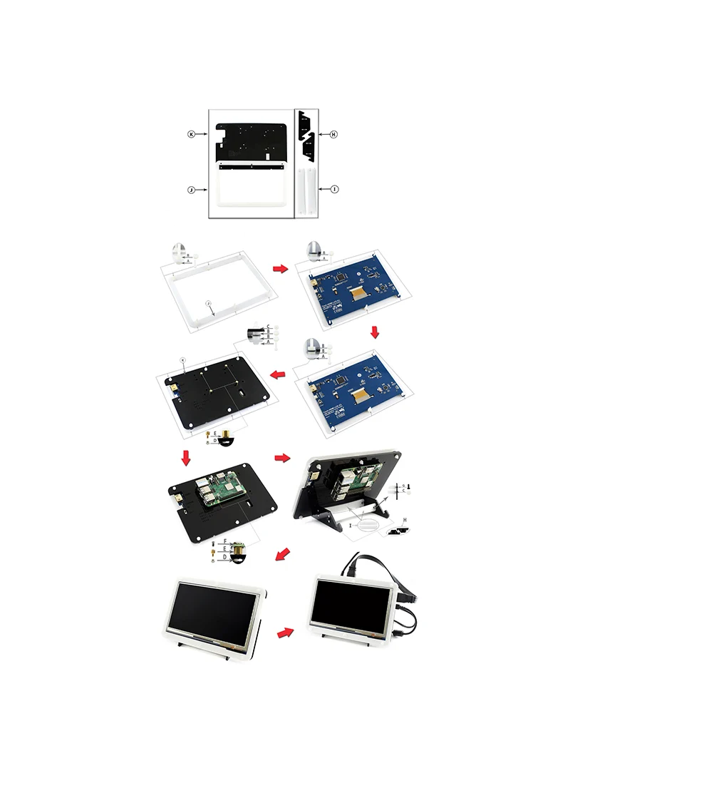 Acrylic Case for 7-Inch Display and Raspberry Pi - Image 4