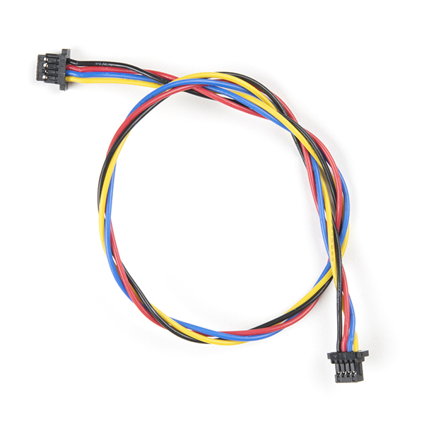 Qwiic Cable 200 mm with 1 mm JST Connector | 200 mm Length 4-Pin 1 mm Pitch Interconnect for Qwiic & I2C Peripherals (Single Unit)