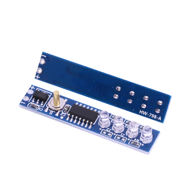 1S 18650 Lithium Battery Capacity Indicator Module with Push-Button Green LED Display