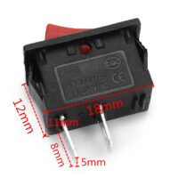 SPST Rocker Switch (Pack of 3)