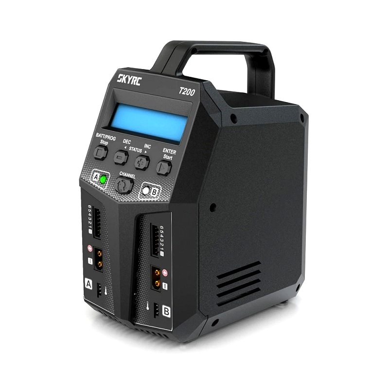 SkyRC T200 | Dual-Channel 200W 12A AC/DC Multi-Chemistry Smart Balance Charger - Image 3