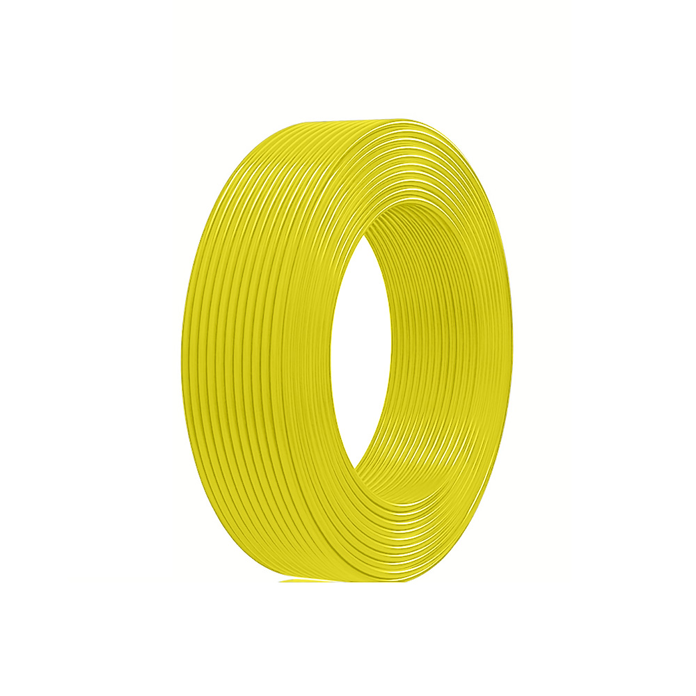 10 AWG Ultra-Flexible Silicone High-Temperature Industrial Wire (Yellow / 100 Meter Bulk Spool) | Stranded Tinned Copper 600V Heat-Resistant Hookup Wire for Power & Automation