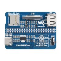 Waveshare Nano Base Board (A) for Raspberry Pi Compute Module 4, Same Size as the CM4