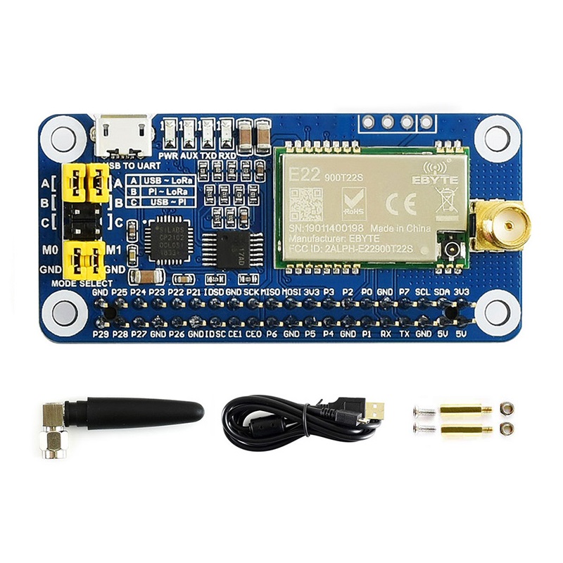 Waveshare SX1262 LoRa HAT for Raspberry Pi 868MHz Frequency Band - Image 5