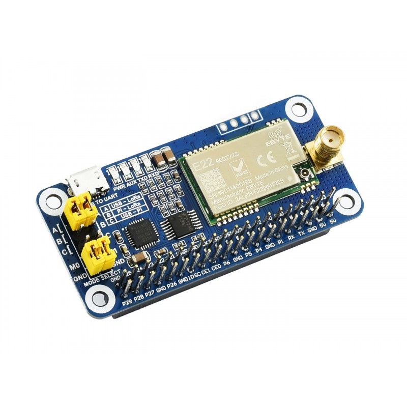 Waveshare SX1262 LoRa HAT for Raspberry Pi 868MHz Frequency Band - Image 2