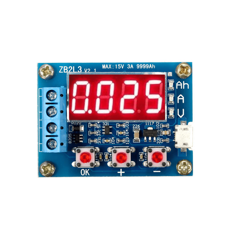 ZB2L3 / HW-586 Digital 18650 Li-Ion Battery Capacity & Discharge Tester Module (with Load Resistors) - Image 3