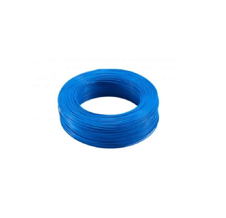 26 AWG Ultra-Flexible Silicone High-Temperature Industrial Wire (Blue / 600 Meter Spool) | Stranded Tinned Copper 600V Heat-Resistant Hookup Wire for Control Panels & Automation