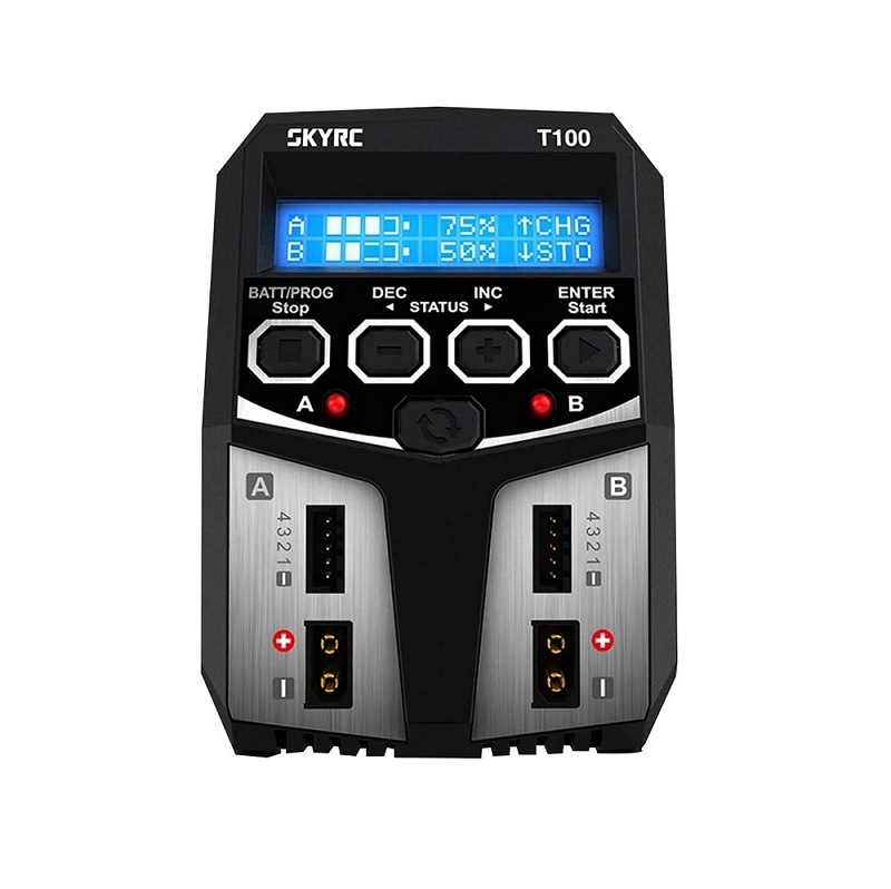 SkyRC T100 | Twin-Channel 100W 5A AC Balance Charger & Discharger
